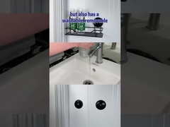 शावर सक्शन कप के लिए ब्लैक ऑक्सीडाइज़्ड स्टेनलेस स्टील बाथ एक्सेसरी होल्डर फिक्स्ड