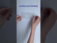 क्षति रहित वॉल माउंट क्लियर किचन ऑफिस डेस्क स्टोरेज ऑर्गनाइज़र डब्लूजीओ शावर कैडी बाथरूम