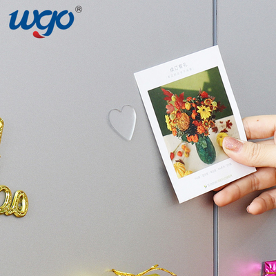 WGO क्लियर एडहेसिव रिमूवेबल स्टिकी डॉट्स रिपोजिशनेबल विदाउट रिड्यूसेबल रीयूजेबल एडहेसिव टेप
