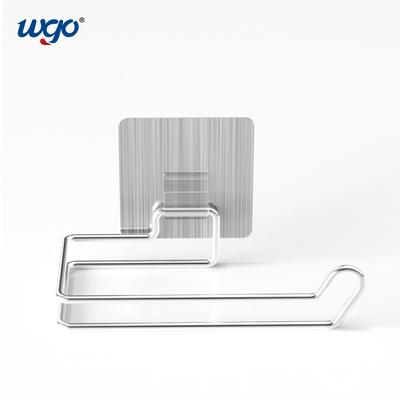 स्वयं चिपकने वाला स्थापित बाथरूम पेपर रोल धारक क्षति मुक्त माउंटिंग