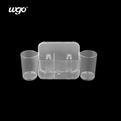 32 सेमी चौड़ा स्व चिपकने वाला टूथब्रश धारक संगठक धारक टूथपेस्ट डिस्पेंसर के साथ बाथरूम सजावट