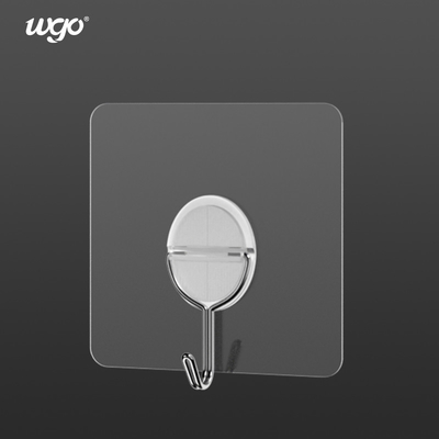 स्वयं चिपकने वाला दृढ़ता से घुड़सवार दीवार हुक कोई अवशेष नहीं 7x7 सेमी