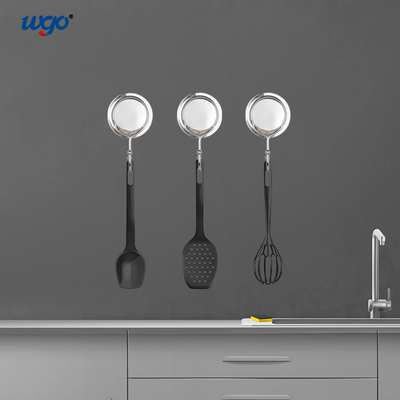 बहुआयामी बाथरूम दीवार हुक 6 किलो लोड हो रहा है एसएस201 दीवार तौलिया हुक घुड़सवार